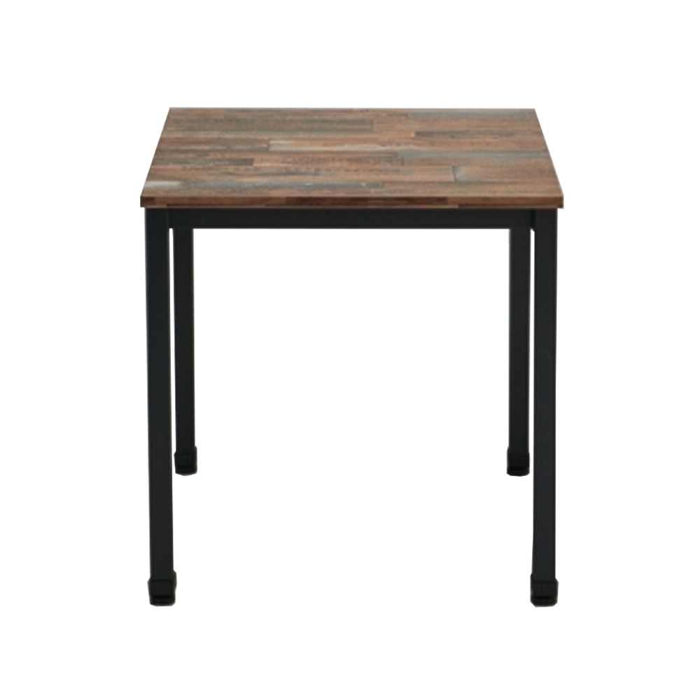 킨더 사각 테이블 [600/750] (블랙+진빈티지) 업소용 식탁(다리 포함)