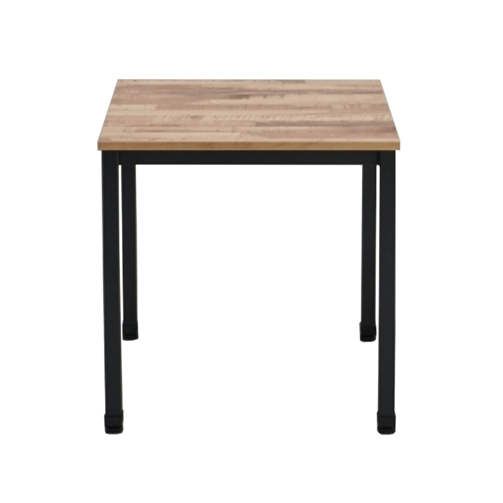 킨더 사각 테이블 [600/750] (블랙+연빈티지) 업소용 식탁(다리 포함)
