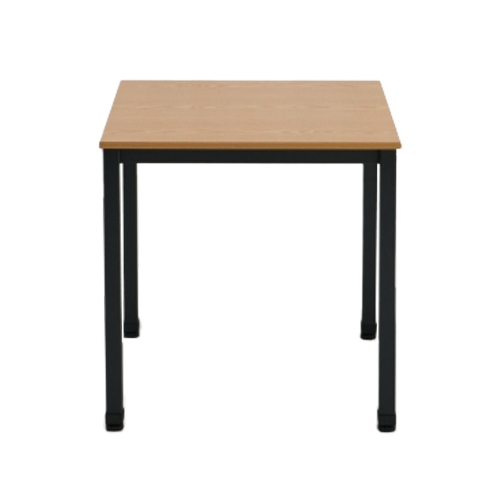 킨더 사각 테이블 [600/750] (블랙+네추럴) 업소용 식탁(다리 포함)